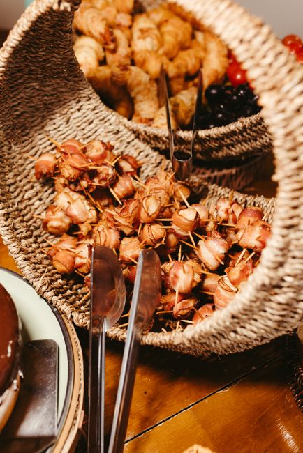 Bacon-Wrapped Dates cooked in air fryer