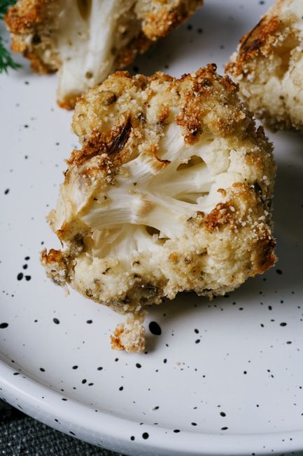 Cauliflower Florets cooked in air fryer