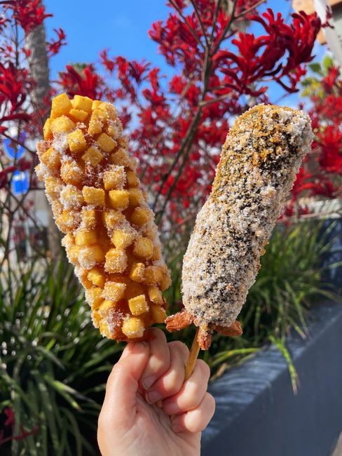 Corn Dogs cooked in air fryer