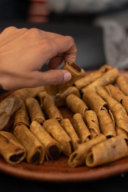 Frozen Taquitos cooked in air fryer