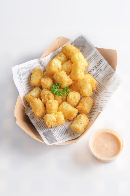 Frozen Tater Tots cooked in air fryer