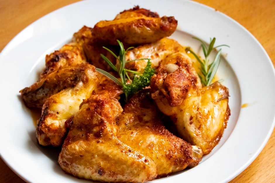 Frozen Chicken Wings cooked in air fryer