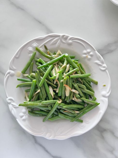 Green Beans cooked in air fryer