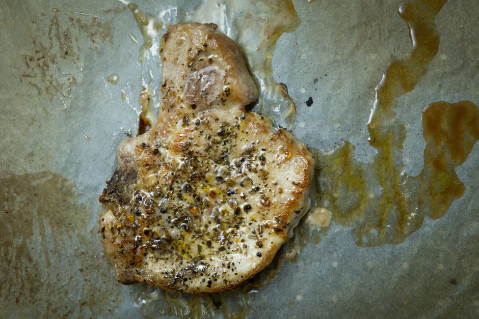 Pork Chops cooked in air fryer