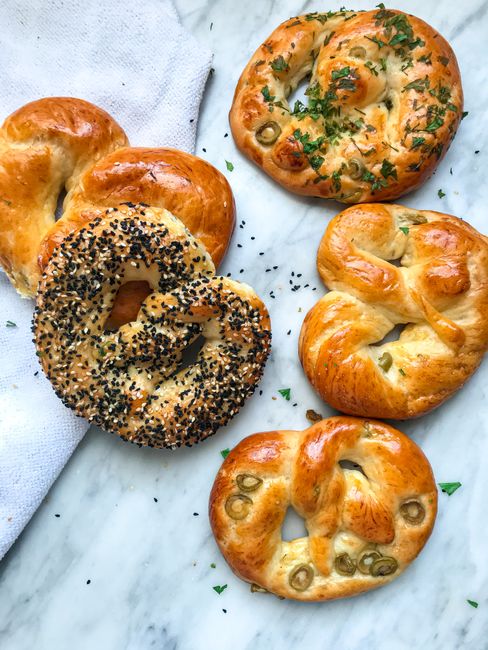 Soft Pretzels cooked in air fryer