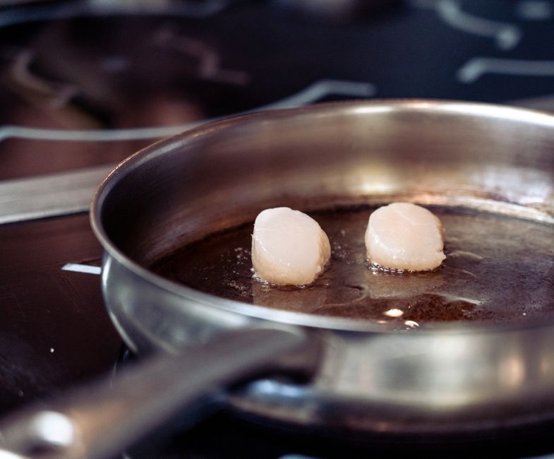 Sea Scallops cooked in air fryer