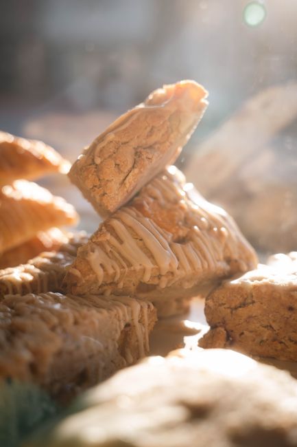 Scones cooked in air fryer