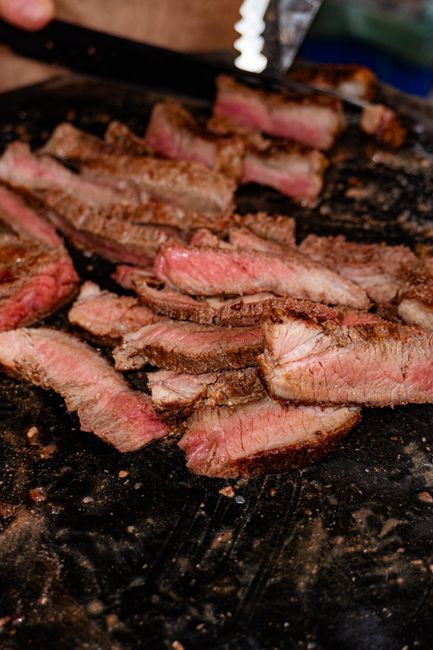Steak (Medium Rare) cooked in air fryer