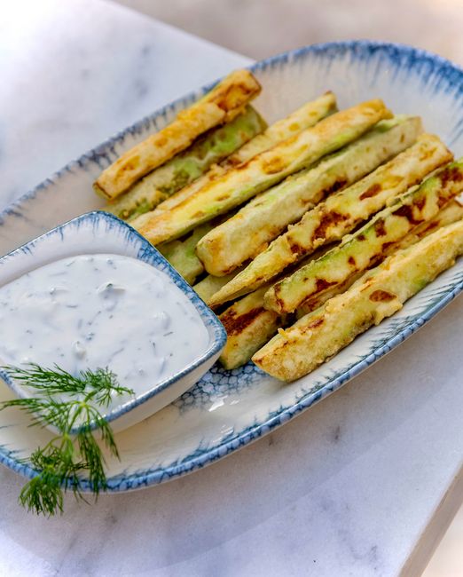 Zucchini Sticks cooked in air fryer